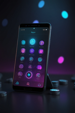Smartphone mit Riverspin Casino App